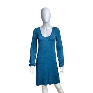 Michael Stars Teal Long Sleeve Dress